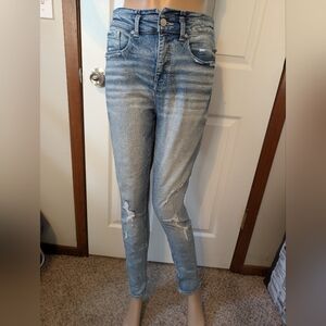 Buckle High Rise Women's Jeans in Distressed Blue Fit No.35 Skinny 28